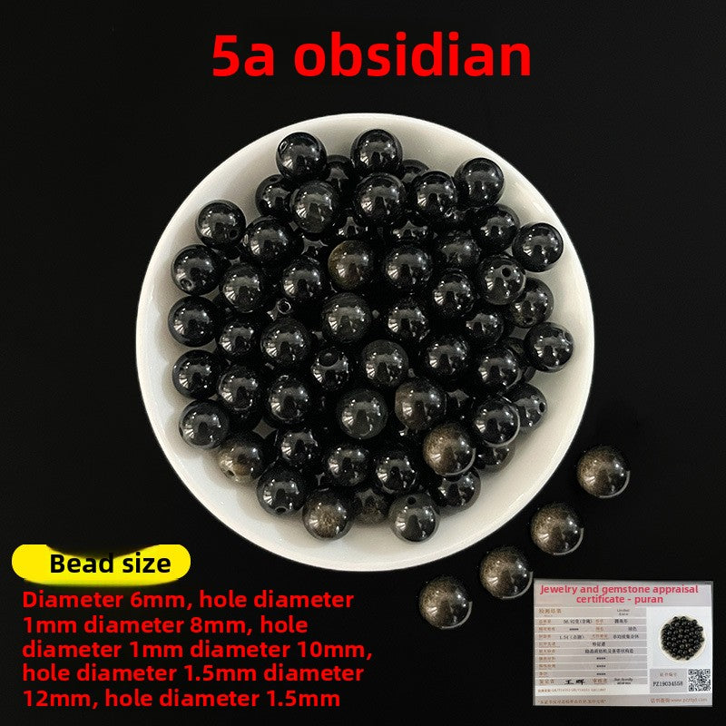 Crystal × Jade × Chalcedony × Agate | DIY Loose Round Beads