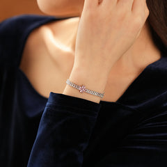 Petal Sparkle Tennis Bracelet