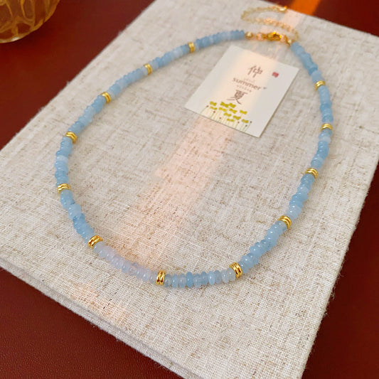 Shoushan stone beaded bracelet with gold heart charm – Glazenya Heartstone Harmony