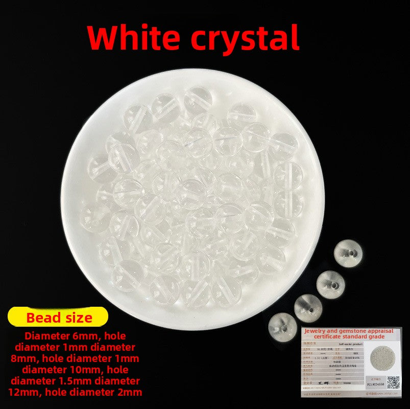 Crystal × Jade × Chalcedony × Agate | DIY Loose Round Beads