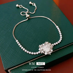 Vintage Geometric Zircon Bracelet Series – Minimalist Chic Elegance