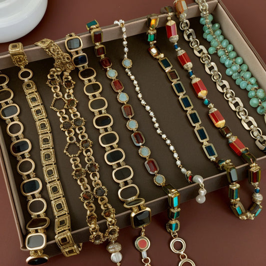 Medieval Luxe Statement Necklace – Vintage Geometric Series