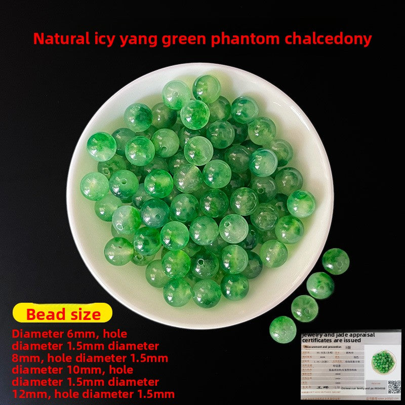 Crystal × Jade × Chalcedony × Agate | DIY Loose Round Beads