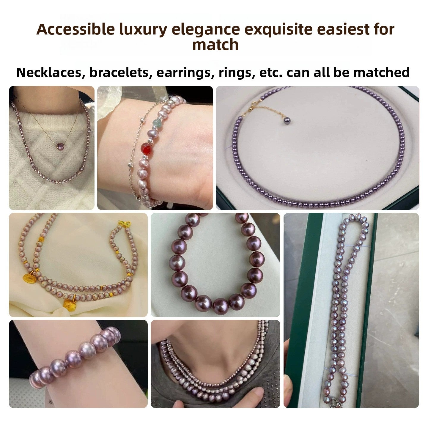 Lavender near-round freshwater pearl loose beads in a bowl — Lavender Mist Freshwater Pearls