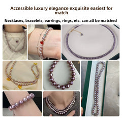 Lavender near-round freshwater pearl loose beads in a bowl — Lavender Mist Freshwater Pearls