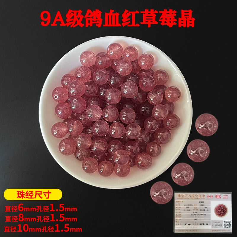 Crystal × Jade × Chalcedony × Agate | DIY Loose Round Beads