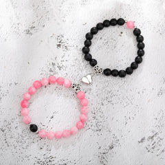 Bonded Hearts Duo · Couple Beaded Bracelets