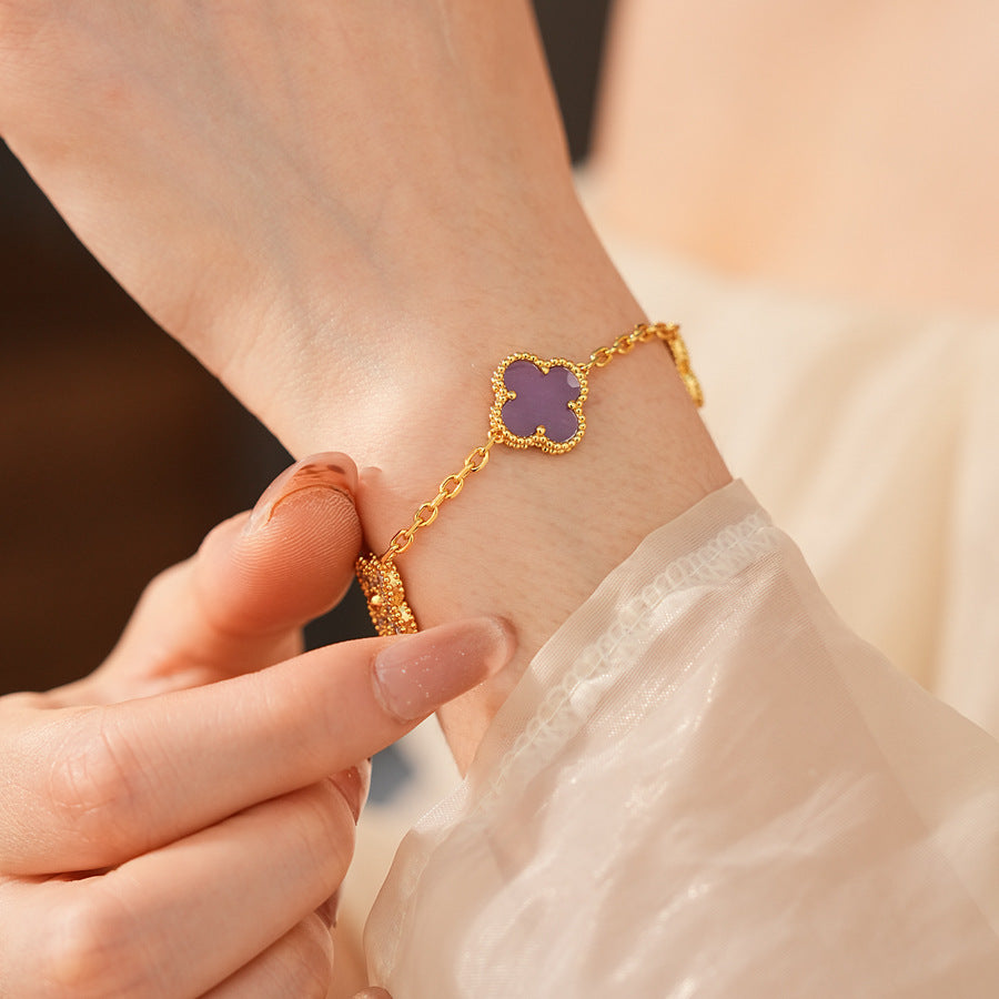Violet Fleur Elegance Bracelet