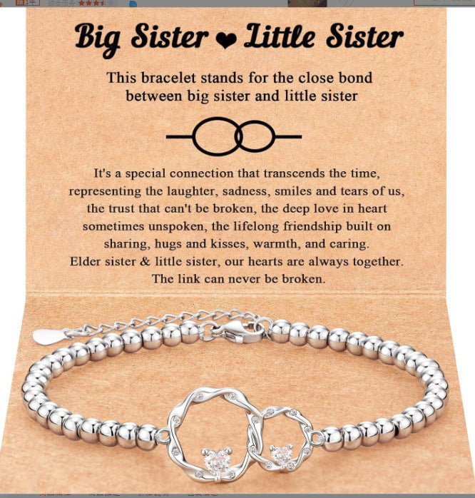 Bonded Hearts Message Card Bracelets