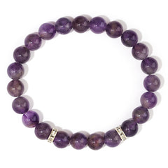 Celestial Halo · Lapis & Gemstone Beaded Bracelet (8mm)