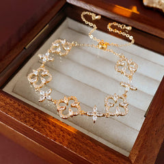 Vintage Geometric Zircon Bracelet Series – Minimalist Chic Elegance