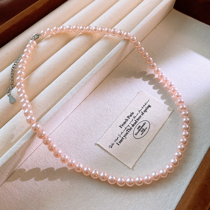 Rosélia Pearl Duo Necklace & Bracelet – French Vintage Chic