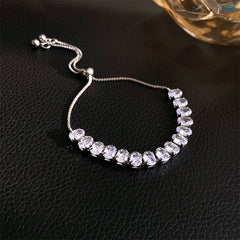 Zircon Adjustable Bracelet Series – Light Luxury & Chic Elegance
