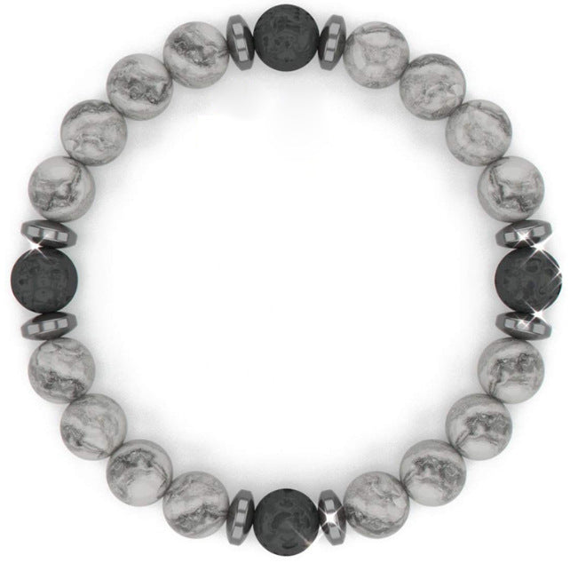 Blush Serenity — Rose Gold Lava Diffuser Bracelet