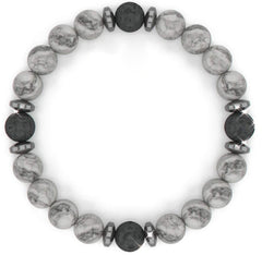 Blush Serenity — Rose Gold Lava Diffuser Bracelet