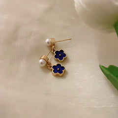 Camellia & Bow Earring Collection – Chic Light Luxury Retro Series