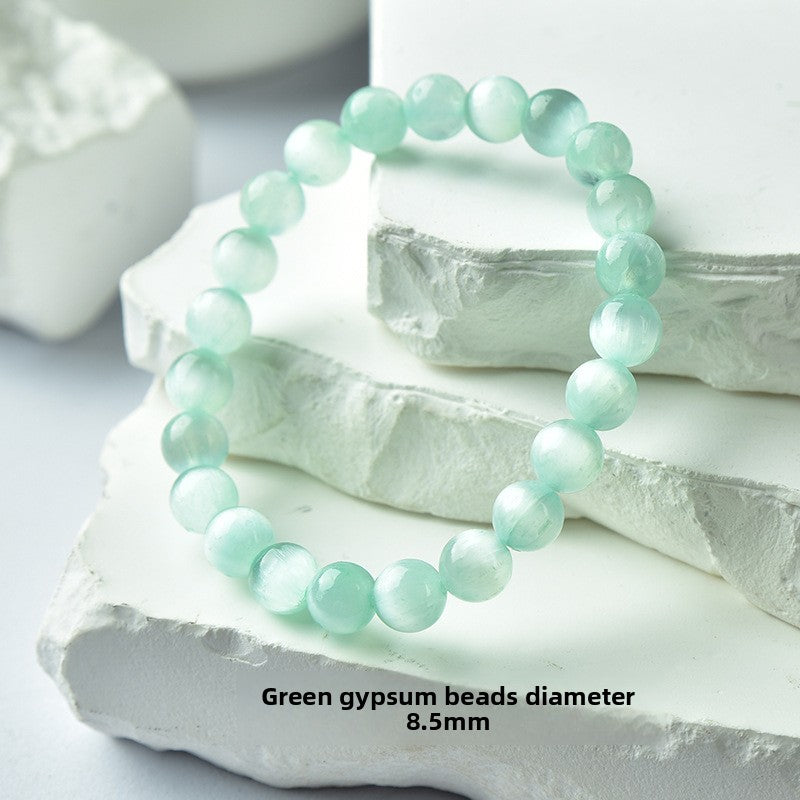 Glazenya Fortune Agate Crystal Bracelet – handcrafted natural crystal gemstone beaded bracelet, minimalist luxury jewelry for wealth, energy and everyday wear