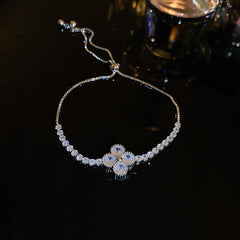 Vintage Geometric Zircon Bracelet Series – Minimalist Chic Elegance