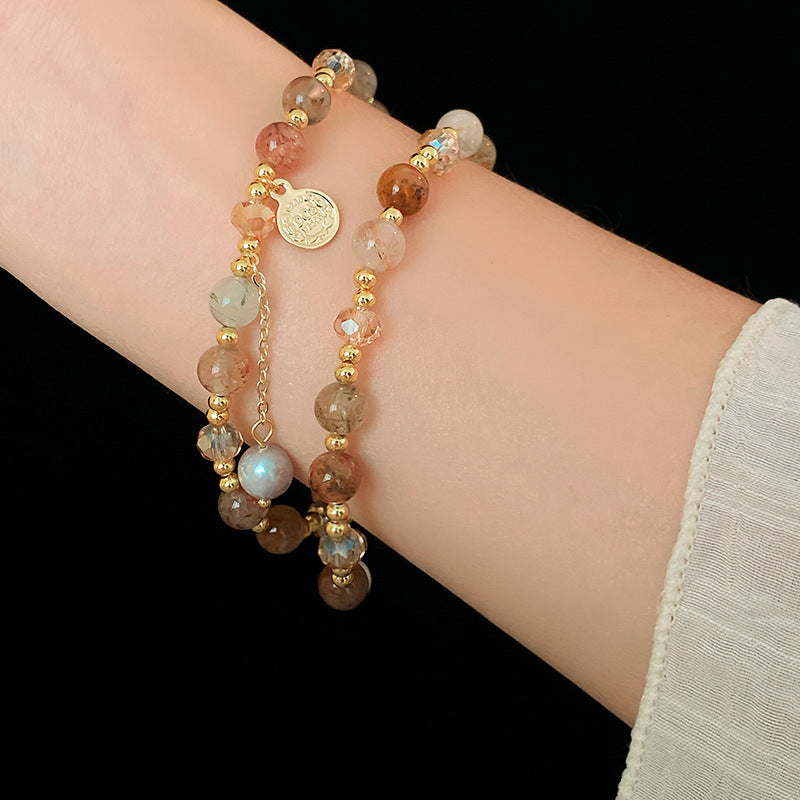 Crystal Medallion Multi-Layer Bracelet Collection – 2025 New Light Luxury Design