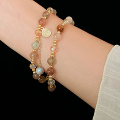 Crystal Medallion Multi-Layer Bracelet Collection – 2025 New Light Luxury Design