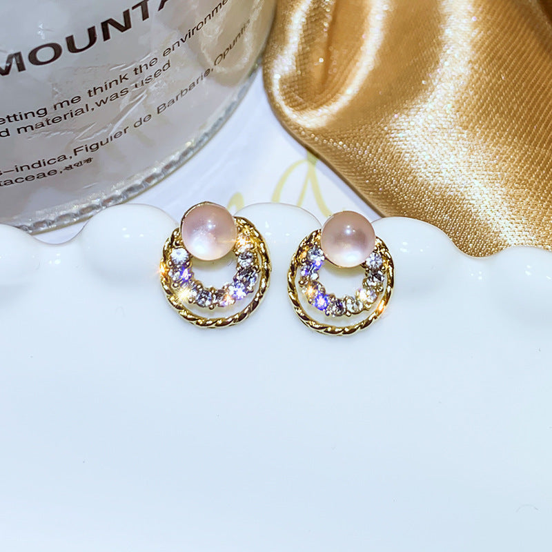 Vintage Oval Tassel Earrings Collection – Light Luxury Court Style