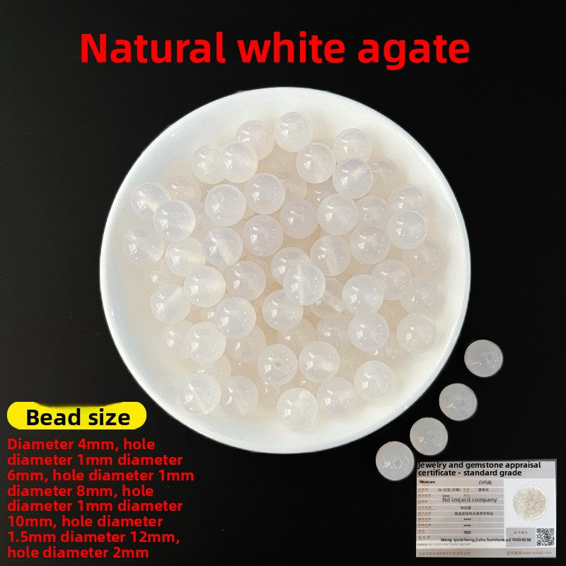 Crystal × Jade × Chalcedony × Agate | DIY Loose Round Beads