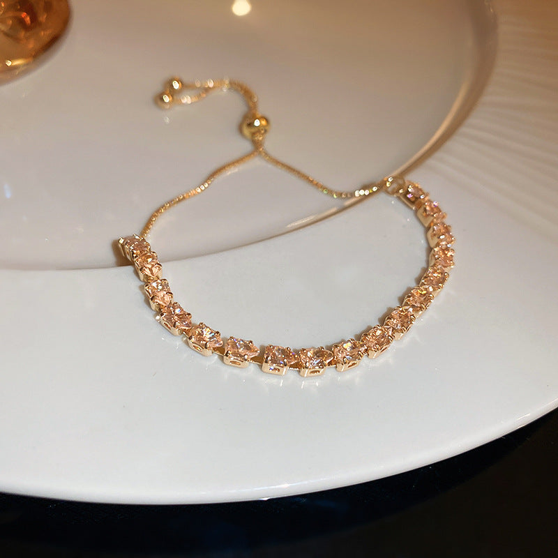 Zircon Adjustable Bracelet Series – multiple variations displayed