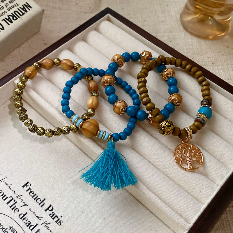 Crystal Medallion Multi-Layer Bracelet Collection – 2025 New Light Luxury Design