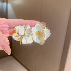 Stud earrings collection with enamel/stone cabochons, crystal accents and gold-tone settings — 43 variants — Eternal Heart Gem Earrings Collection.