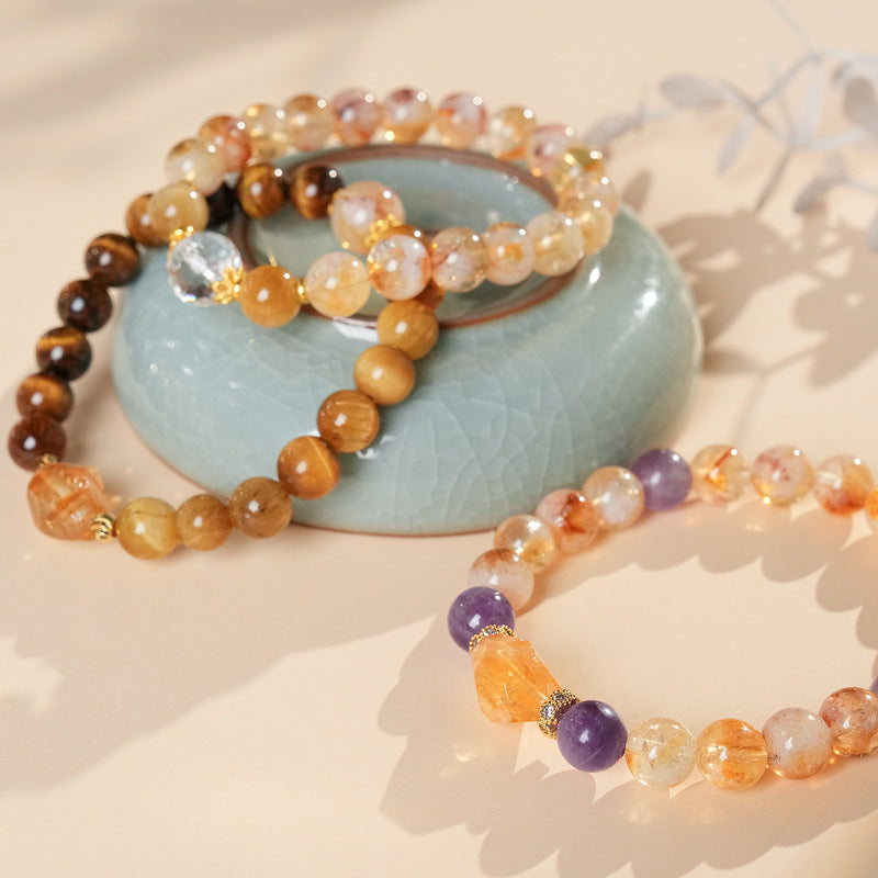Sunset Harmony Crystal Bangle