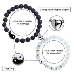 Yin & Yang Duo · Matching Couple Bracelets