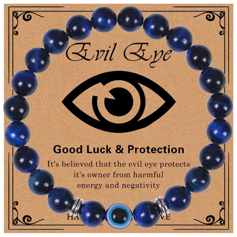 Guardian Gaze · Natural Stone Evil Eye Bracelet