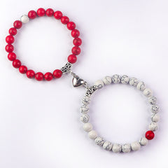 Bonded Hearts Duo · Couple Beaded Bracelets