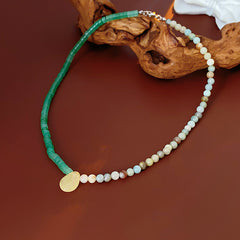 Baroque freshwater pearl colorful bead necklace and bracelet set – light luxury elegant women’s jewelry