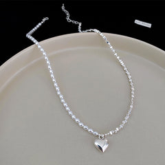 Artificial Silver Fragment Pearl Choker