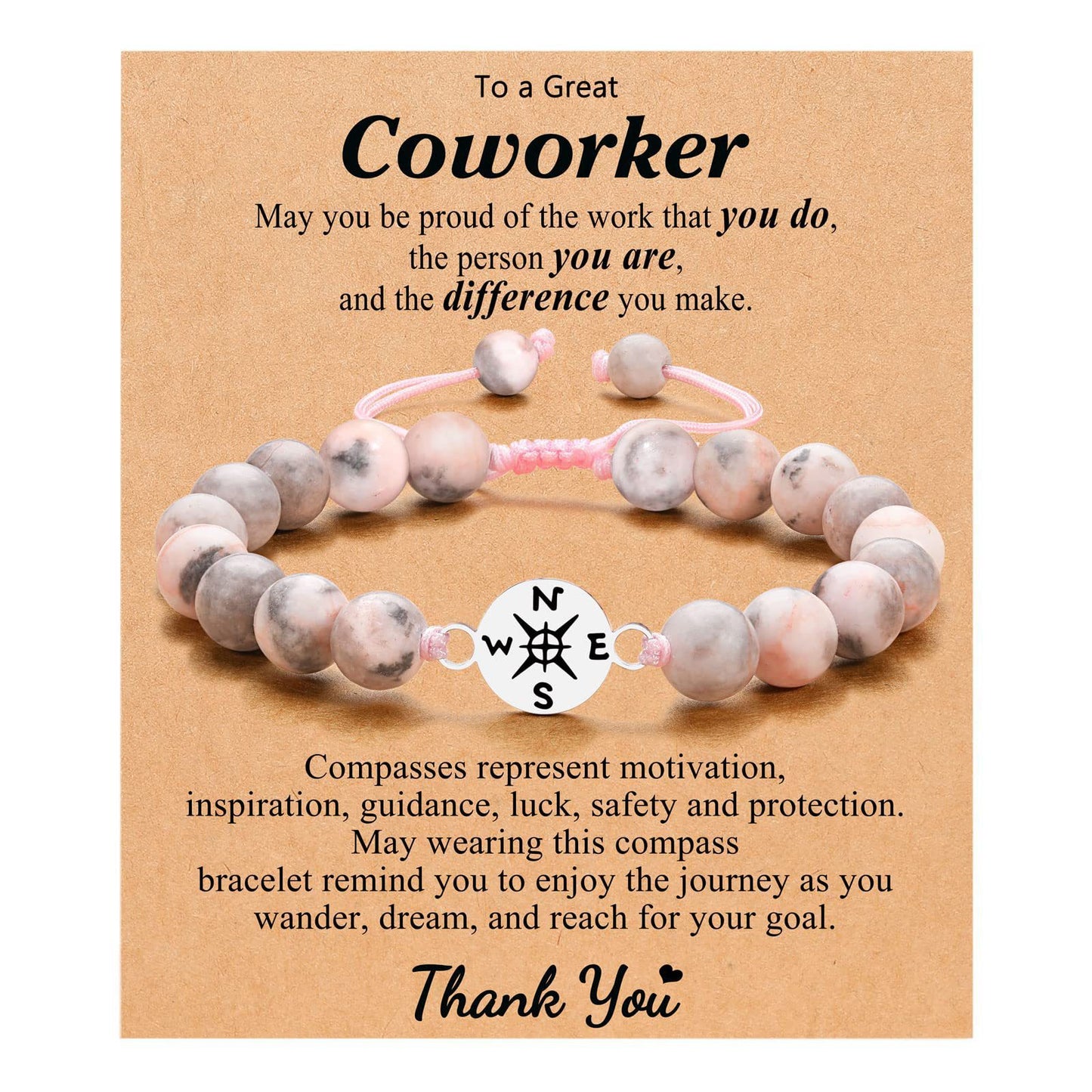 Guiding Compass — Coworker Appreciation Bracelet