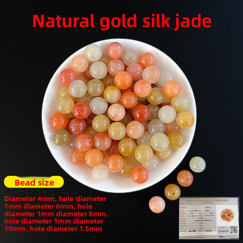 Crystal × Jade × Chalcedony × Agate | DIY Loose Round Beads