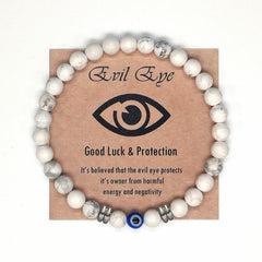 Guardian Gaze · Natural Stone Evil Eye Bracelet