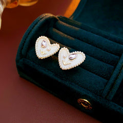 Vintage Pearl Stud Earrings Series – Courtly Chic Light Luxury