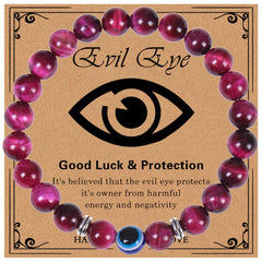 Guardian Gaze · Natural Stone Evil Eye Bracelet