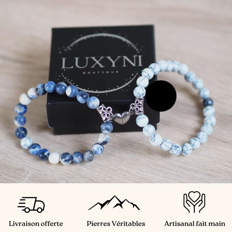 Bonded Hearts Duo · Couple Beaded Bracelets