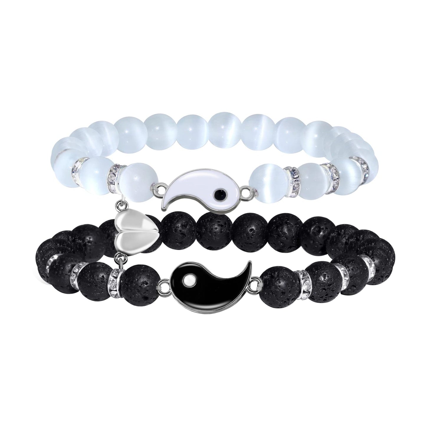 Yin & Yang Duo · Matching Couple Bracelets