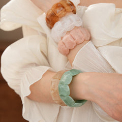 Marbled Elegance Acrylic Bangle