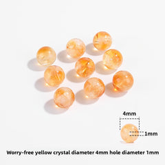 Aura Spire · Yellow Tower Quartz Rounds (4–12mm)