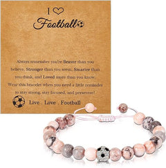 Goal Getter · Pink Zebra Jasper Soccer Bracelet
