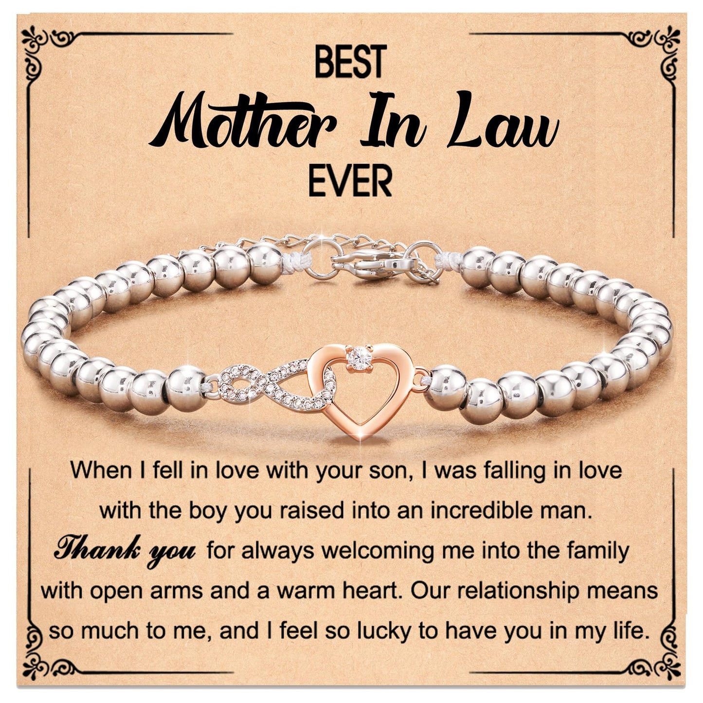 Bonded Hearts Message Card Bracelets