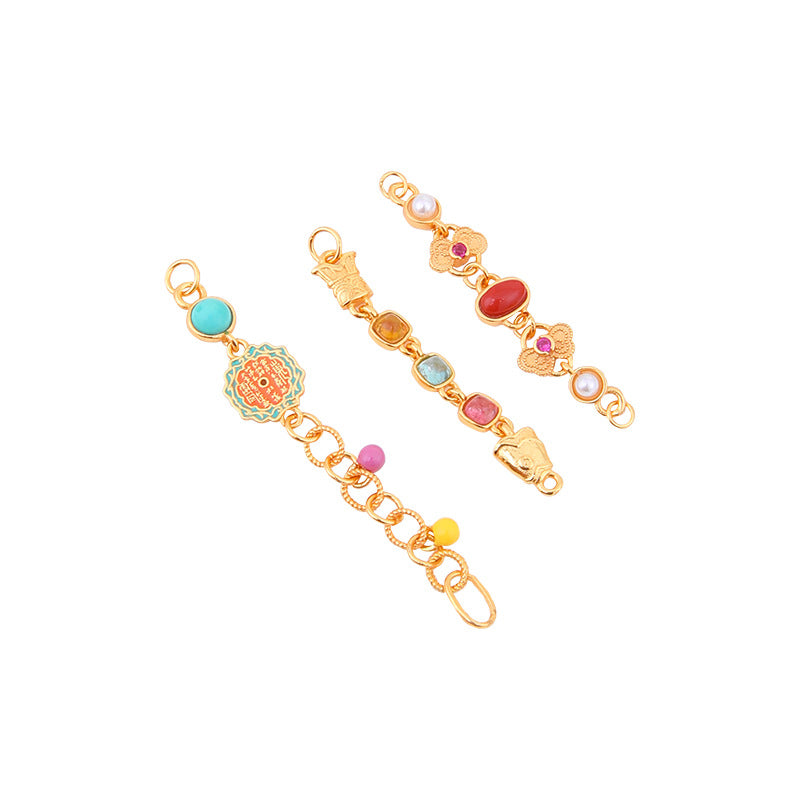 GemLink Half-Chains · 925 Silver (Gold-Plated)