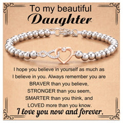 Bonded Hearts Message Card Bracelets