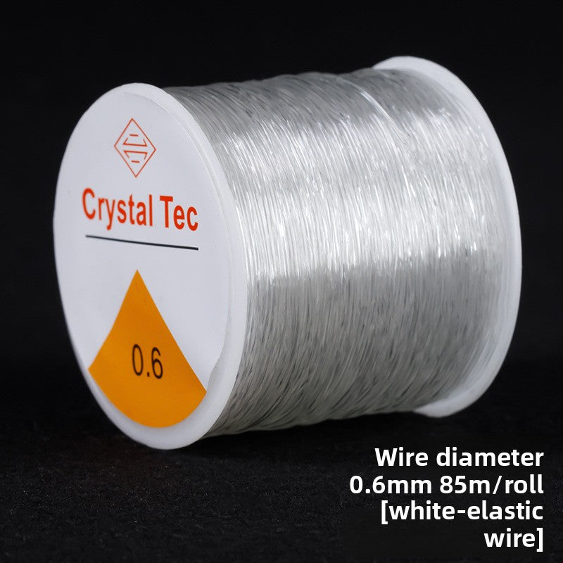 Crystal Elastic Beading Cord – Clear Stretch Jewelry String (0.5–1.5 mm, 5–120 m)