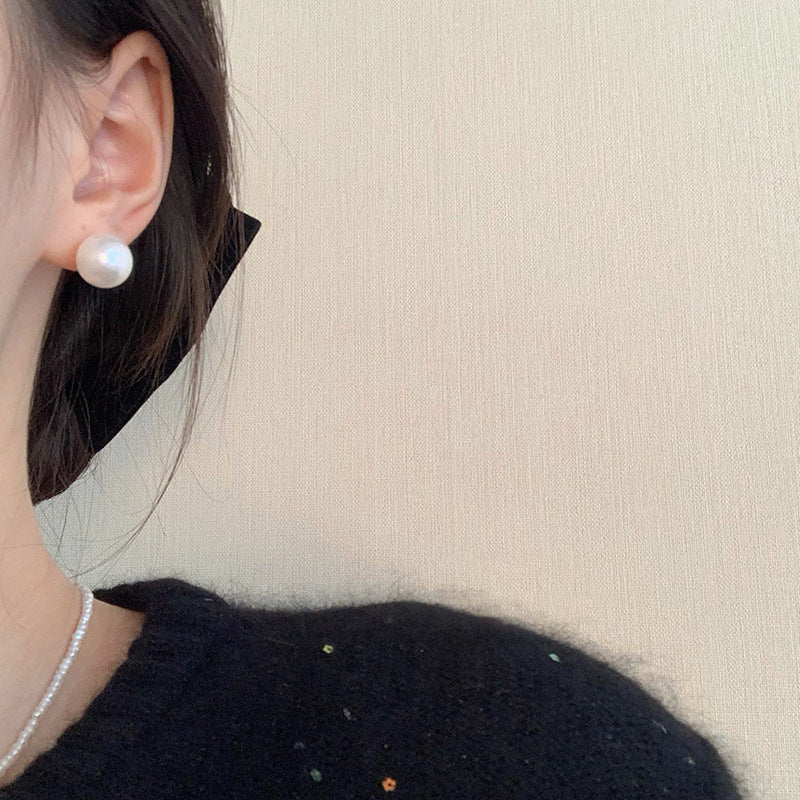 Vintage Pearl Stud Earrings Series – Courtly Chic Light Luxury